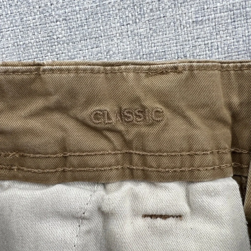 Y2K American Eagle Classic Cargo Shorts Mens 30 Khaki Brown Flex Cotton Blend